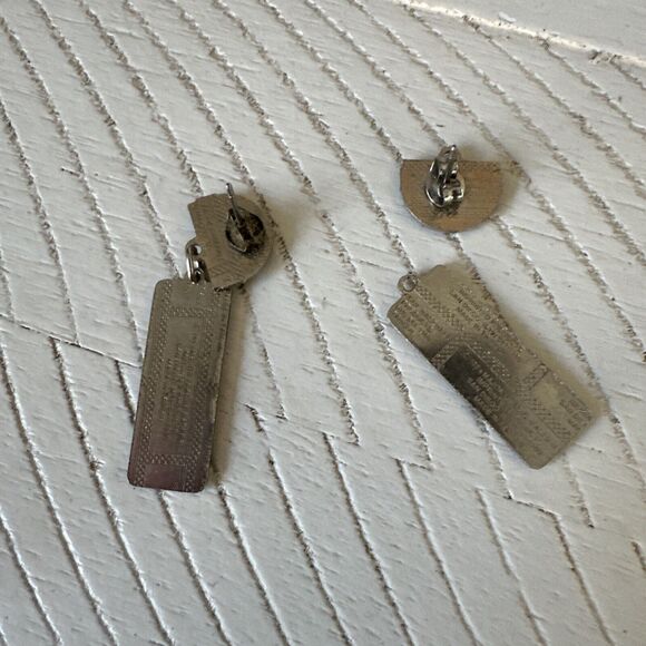 Colorado Rockies and Avalanche Vintage Earrings Custom Jewelry Lot Needs Repair - Picture 5 of 8